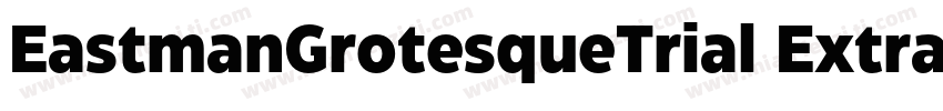 EastmanGrotesqueTrial ExtraboldItal字体转换